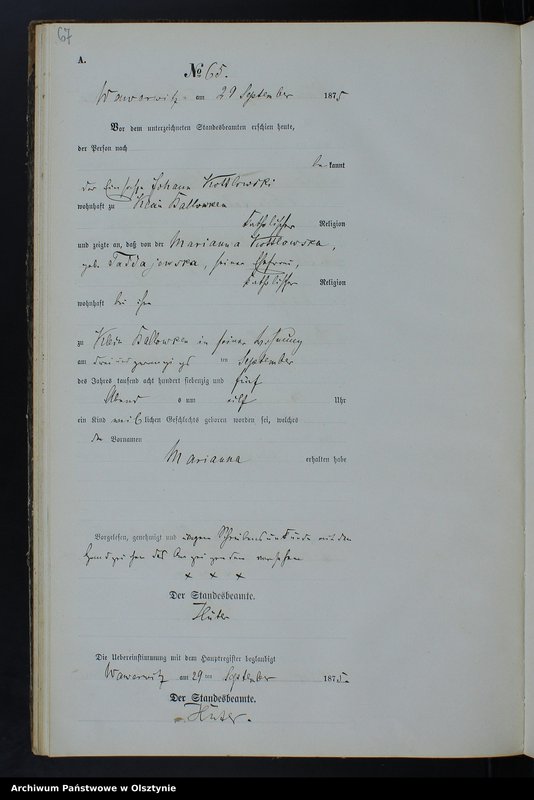 image.from.team "Urząd Stanu Cywilnego w Wielkich Bałówkach pow. nowomiejski"