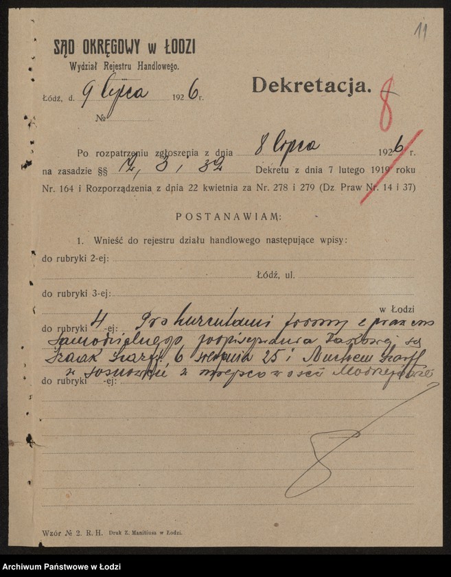 Obraz 13 z jednostki "Moszek Jakób Szarff- fabryka papy dachowej"