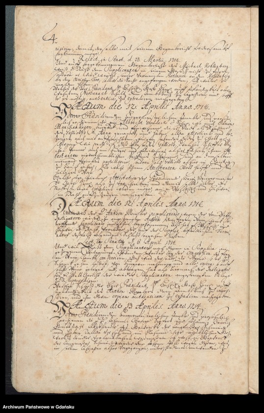 image.from.unit.number "Actum coram officio […] Gabrielis a Boemeln, Praeconsulis, Praesidis ac Montanorum Administratoris [20.III.1714-19.III.1715] Gabrielis a Boemeln Praesidis atque Caducorum Administratoris [9.IV.1714-7.III.1715] /2 indeksy/"