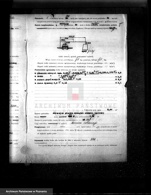 Obraz 10 z jednostki "Mleczarnia parowa /wł. Ebnother/ w Poniecu pow. gostyński nr woj. kotła 6469"