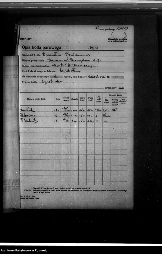 Obraz 7 z jednostki "Kocioł wulkanizacyjny Poznań ul. Przemysłowa 27 nr woj. 6417"