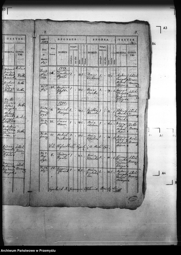 Obraz 10 z jednostki "[Kopie ksiąg metrykalnych parafii Kramarzówka (dekanat Pruchnik)]"