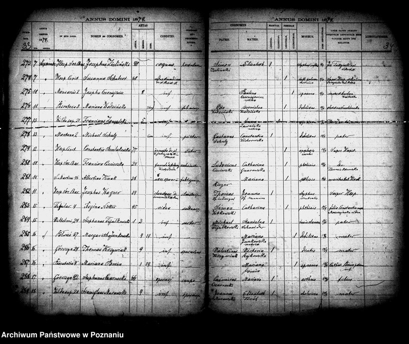 Obraz 17 z jednostki "Księga zgonów"