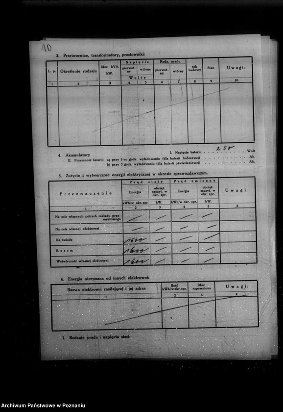 Obraz 19 z jednostki "Kwestionariusz Parowej Przędzalni Włosia i Mechanicznej Tkalni Pasów Parcianych St. Jaskowskiego w Rawiczu"