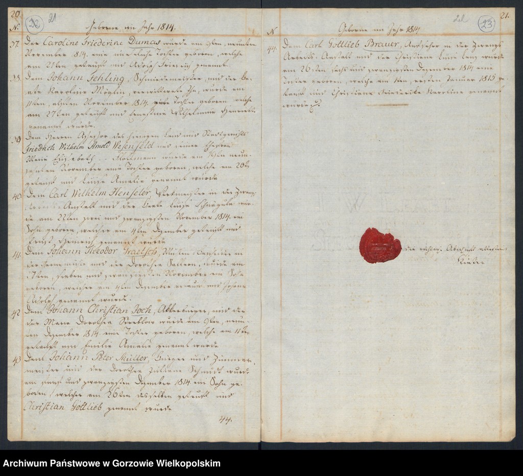 image.from.unit.number "Geborne und Copulirte in der Gemeine der Concordien Kirche zu Landsberg an der Warthe (dotyczy Lutherischen Gemeine)"