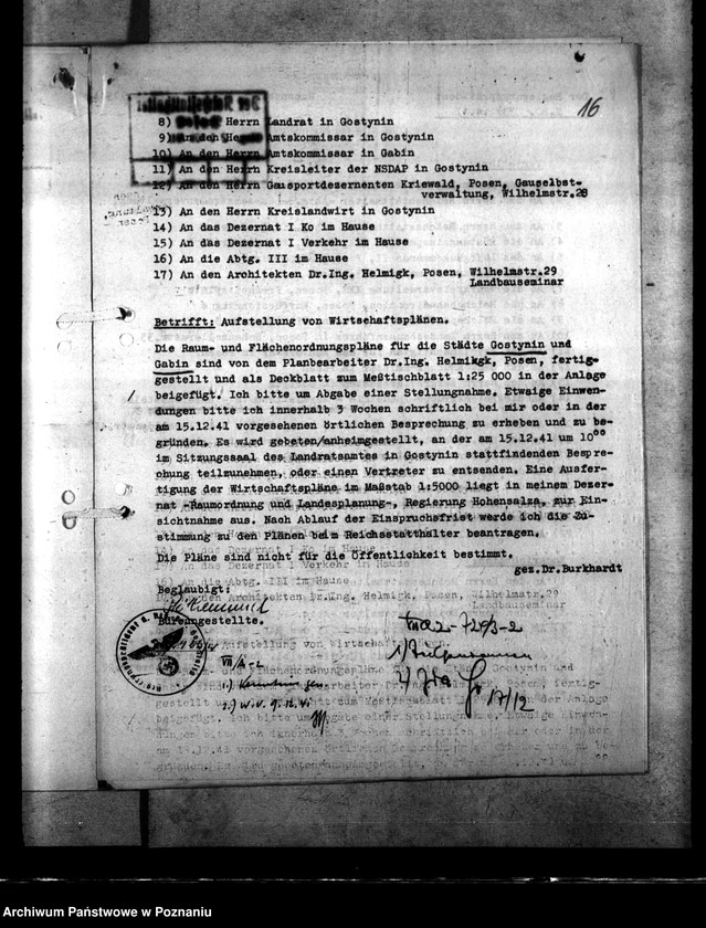 Obraz 20 z jednostki "Wirtschaftsplan Gostynin und Gąbin"