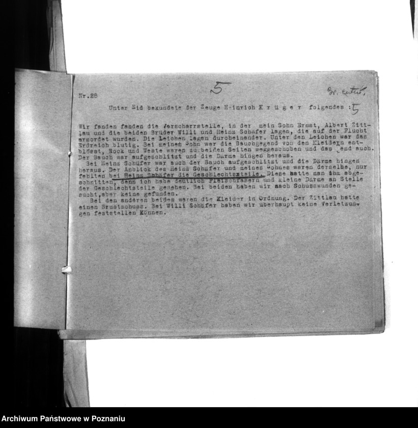 Obraz 9 z jednostki "Abschriften der Berichte über Ermordungen. Zweigstalle Litzmannstadt (Łódź)"