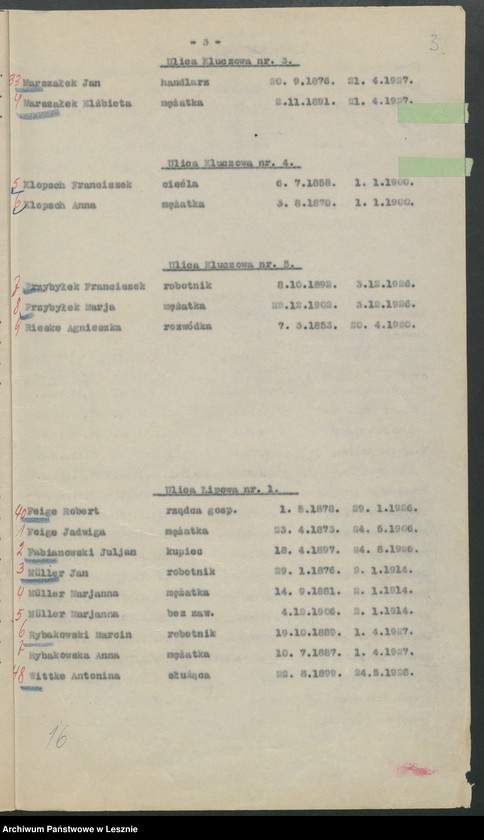 Obraz 6 z jednostki "[Obwód I - głosuje w Szkole Przemysłowo-Handlowej /listy wyborców/]"