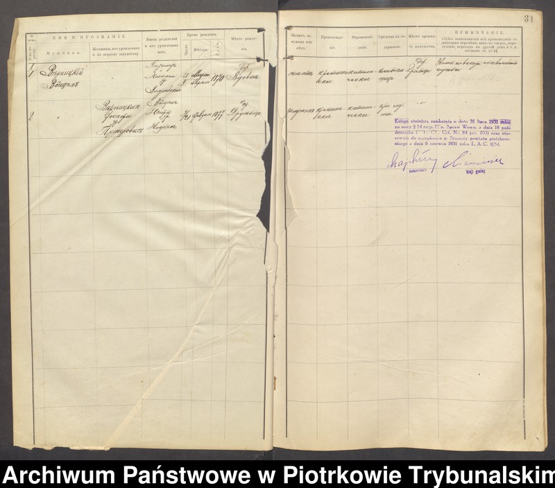 Obraz 16 z jednostki "[Księga ludności stałej gminy Grabica wsi: Grabica, Ostrów]"