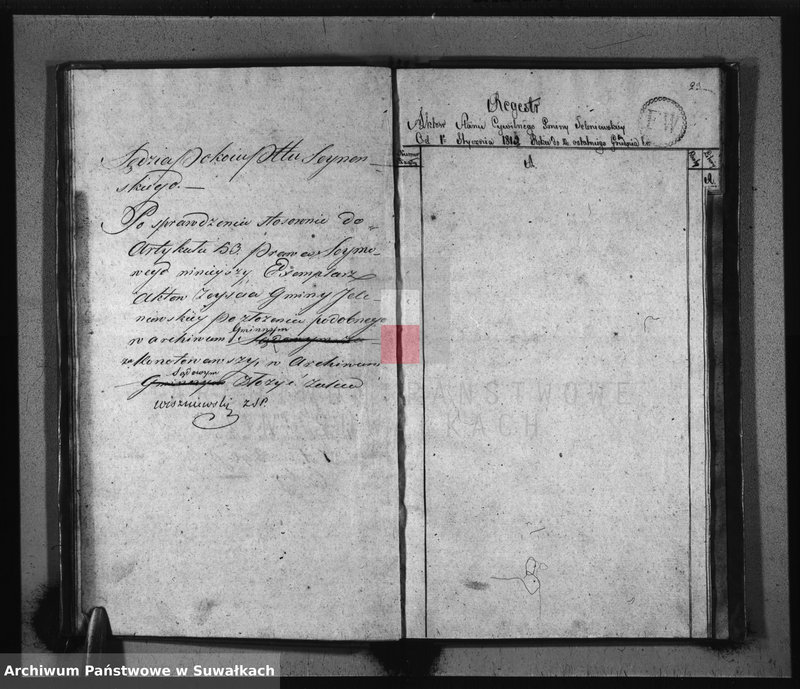 image.from.unit.number "Akta Urzędnika Stanu Cywilnego Gminy Jeleniewskiey Umarłych od Dnia 1-o Stycznia 1815. do ostatniego Grudnia tegoż Roku."