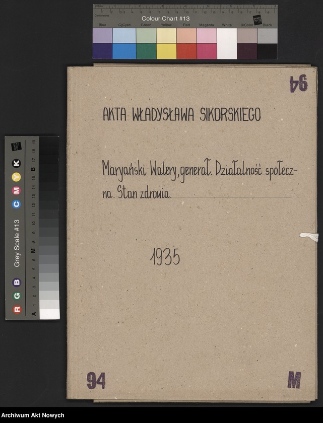 image.from.unit.number "Maryański Walery, generał. Działalność społeczna. Stan zdrowia."