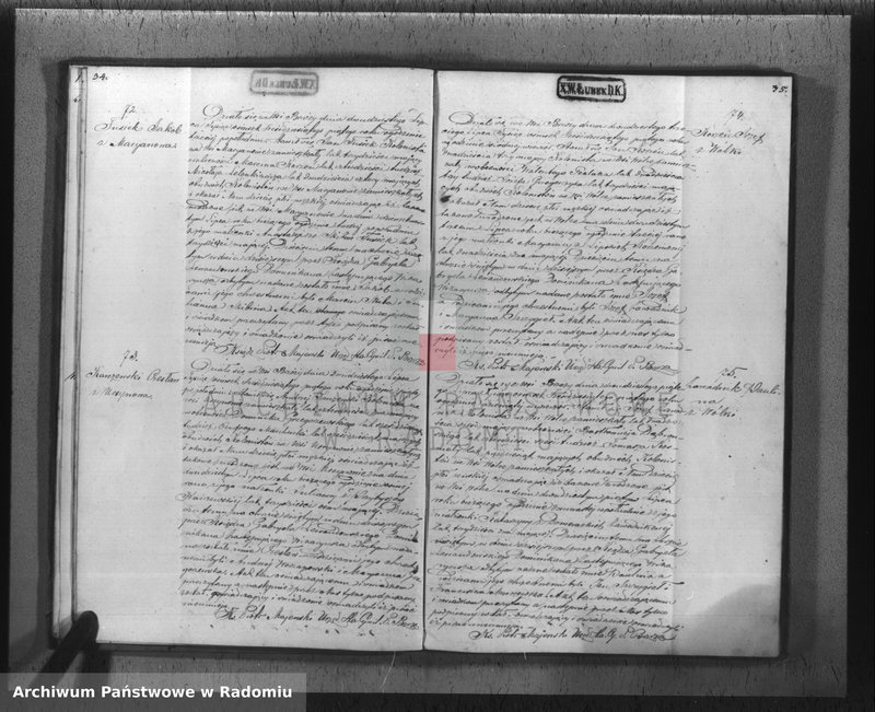 Obraz 20 z jednostki "[Akta stanu cywilnego wyznania rzymskokatolickiego parafii Brzóza 1865]"