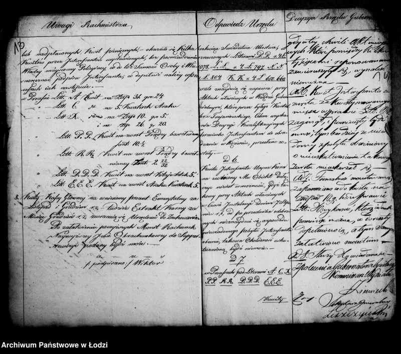 Obraz 14 z jednostki "Akta tyczące się rachunków rocznych za lata 1840"