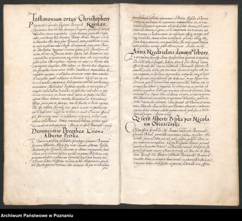 Obraz 7 z jednostki "Acta coram spectabili consulatu Posnaniensi."