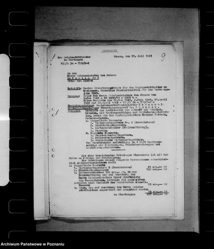 Obraz 13 z jednostki "Fundusze budowlane dla namiestnika"