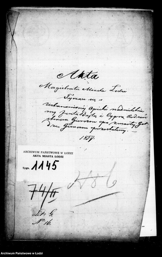 Obraz 4 z jednostki "Akta tyczące się ustanowienia opieki nad nieletnimi Jentą Bajlą i Cyprą rodzeństwem Gierszon po zmarłej Gołdzie Gierszon"