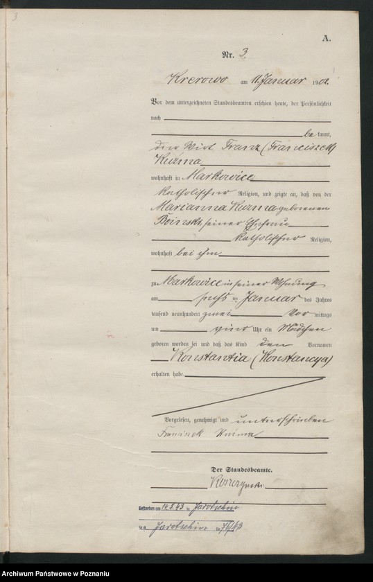 Obraz 6 z jednostki "Geburts-Haupt-Register"