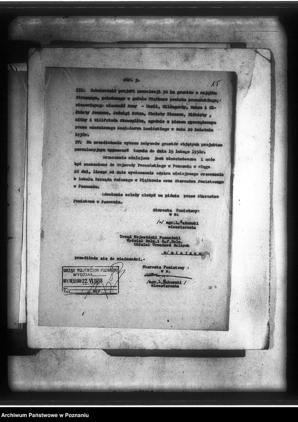 Obraz 19 z jednostki "Przymusowy wykup majątku Strzeszyn powiatu poznańskiego na cele parcelacyjne"