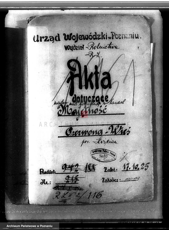 Obraz 4 z jednostki "Nadzór nad gospodarką w lasach majętności Czerwona-Wieś powiat kościański"