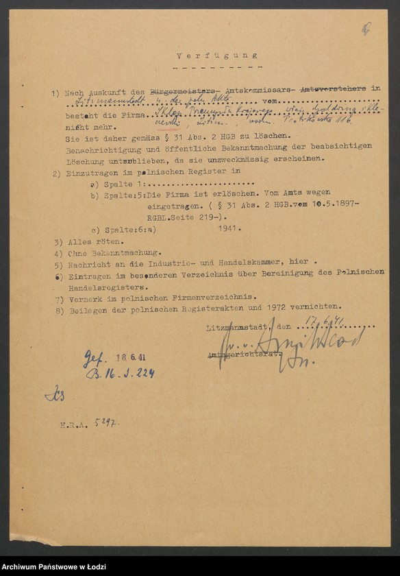 Obraz 18 z jednostki "Goldring i Kleczewski – sprzedaż towarów manufakturowych"