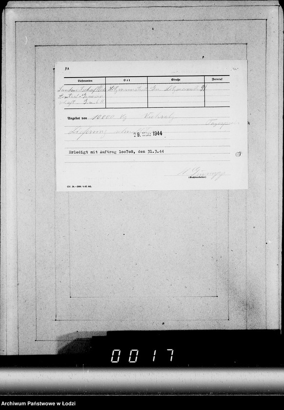Obraz 15 z jednostki "Aufträge, Lieferscheinen und Rechnungen 100701-100791"