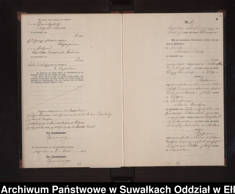 image.from.unit.number "Heiraths-Neben-Register des Preussischen Standes-Amtes Rydzewen Kreis Loetzen"