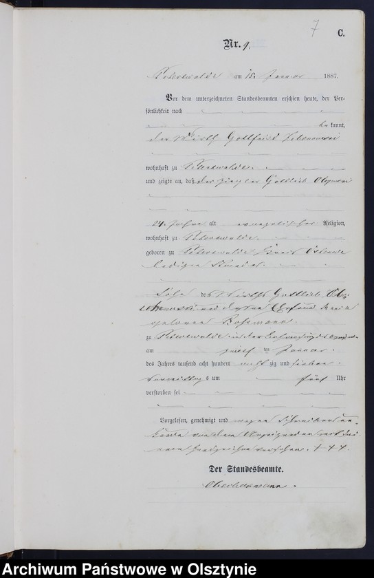 image.from.unit.number "Sterbe-Haupt-Register Nr 3 - 124"