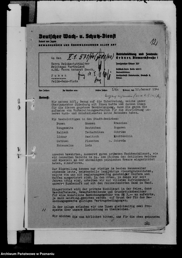 Obraz 16 z jednostki "Bewachungsgewerbe"