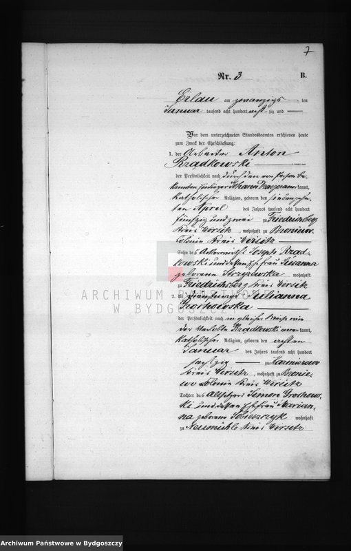 Obraz 10 z jednostki "Akta małżeństw - pierwopis nr 1-24"