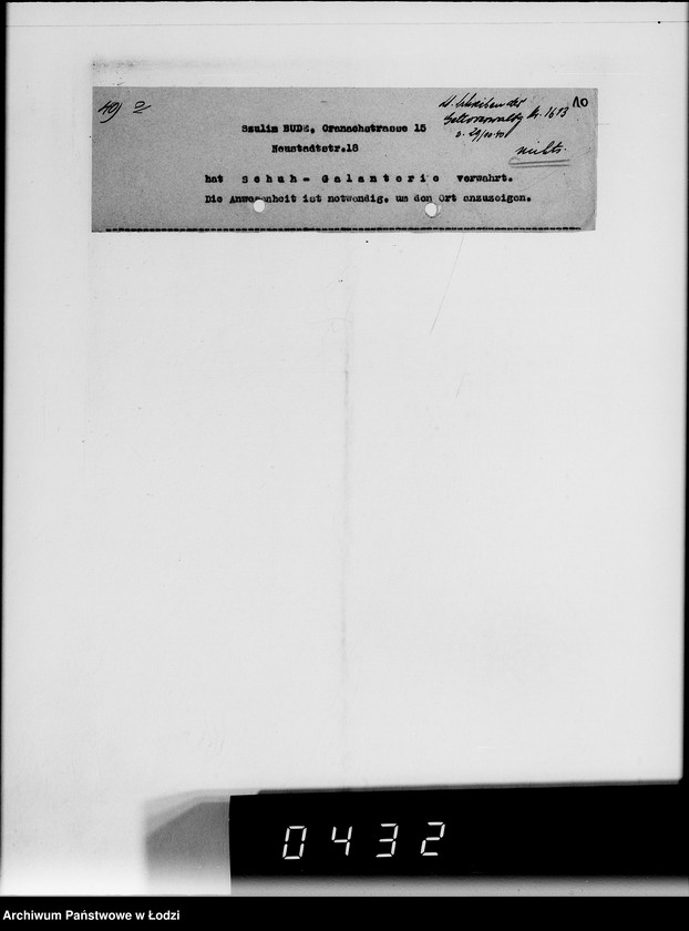 Obraz 14 z jednostki "[Informacje o posiadaniu przez Żydów kosztowności]"