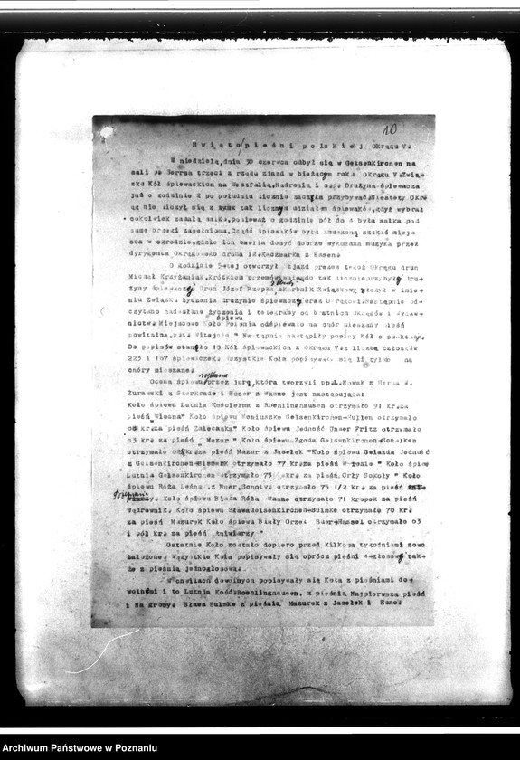 Obraz 13 z jednostki "Spisy kół i zarządów. Czasopisma "Naród"- kilka numerów. Sprawy organizacyjne i finansowe "Wiarus Polski""