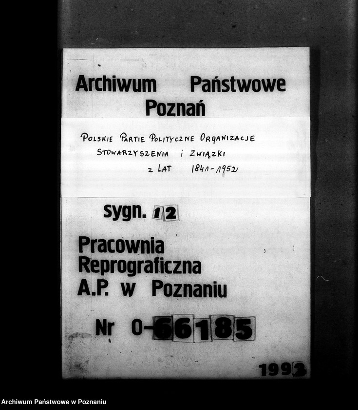 Obraz 1 z jednostki "Skorowidz członków Obozu Wielkiej Polski w Nowym Tomyślu"