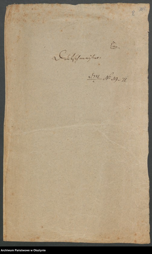 image.from.unit.number "Posmahlen H. [Haupt] A. [Amt] Brandenburg. Acta den Consens zu einem Anlehen von 1000 Rthl. [Reichsthaler]"