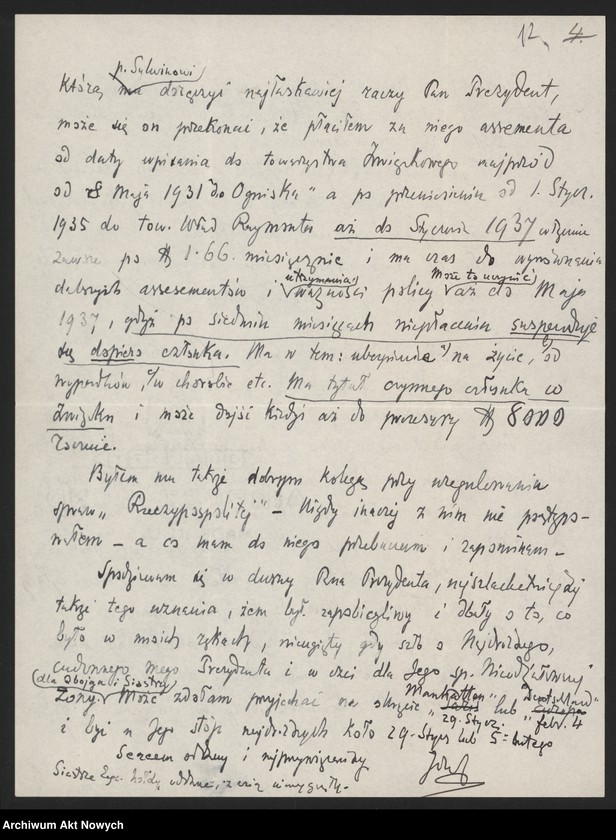 image.from.unit.number "Orłowski Józef; Załączniki: 1) list C. B. Orcutt