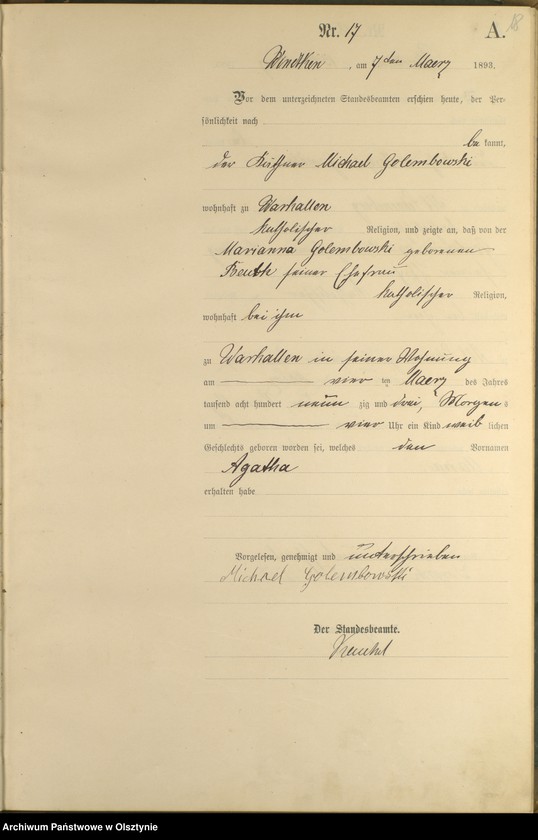 image.from.unit.number "Geburts-Haupt-Register Nr 1 - 99"