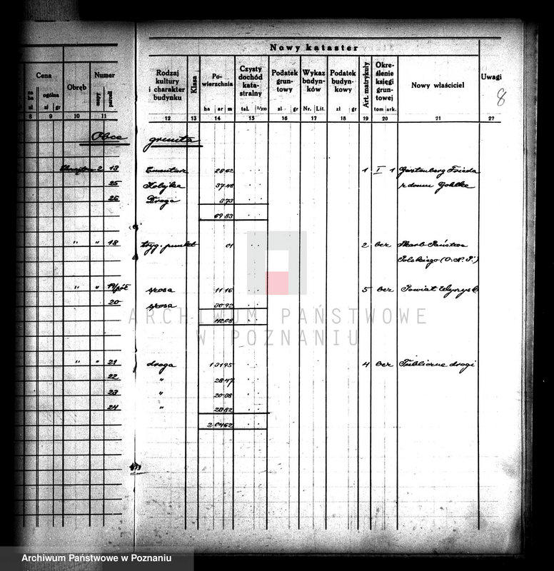 Obraz 12 z jednostki "Ostateczny rejestr pomiarowy obrębu Chrząstowo"