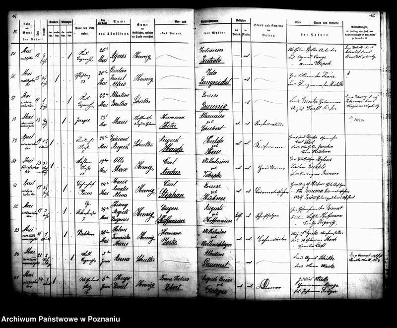 Obraz 10 z jednostki "[Akta zgonów, ślubów, urodzeń i chrztów]"