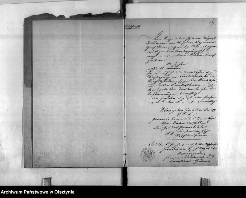 image.from.unit.number "Regierungs-Büreau-Diätar Bohlmann [Johann] den 1. August 1896 Regierungs-Sekretär den 10. März 1897 Regierungs-Hauptkassen Buchhalter"