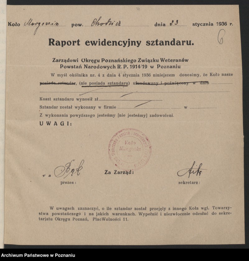 Obraz 11 z jednostki "Margonin, powiat Chodzież - akta koła."