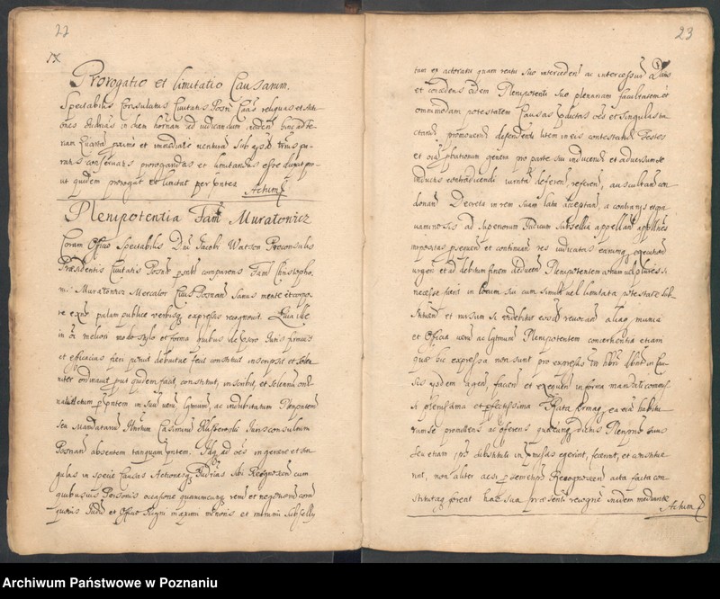 Obraz 13 z jednostki "Protocolon actorum officii consularis Posnaniensis."