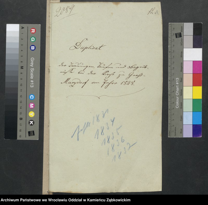 image.from.unit.number "Amtsgericht Schweidnitz Duplicate der Kirchenbücher von Gross Märzdorf"