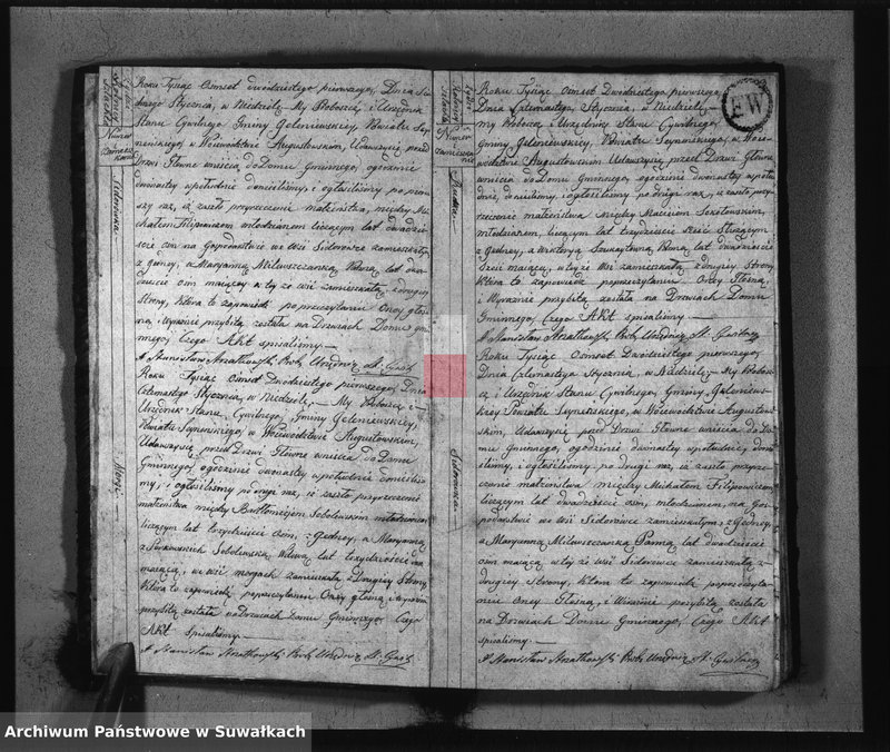 image.from.unit.number "Akta Urzędnika Stanu Cywilnego Zaszlubionych od dnia 1 Stycznia 1821 R-u do dnia ostatniego Grudnia tegoż roku Gminy Jeleniewskiey"