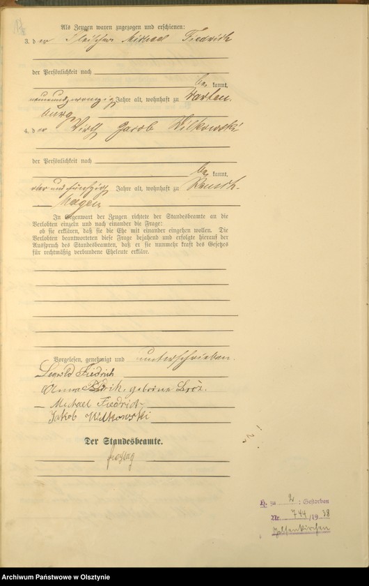 image.from.unit.number "Heiraths-Haupt-Register Nr 1 - 45"