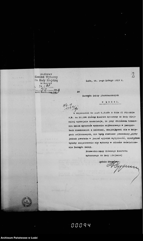 Obraz 6 z jednostki "Akta dotyczące wyborów do Rady Miejskiej"