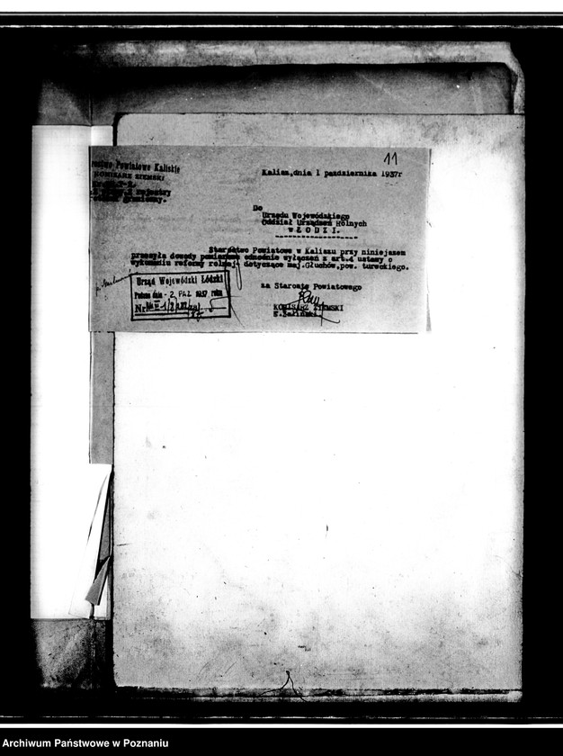 Obraz 15 z jednostki "Majątek Głuchów powiatu tureckiego nadzwyczajny wykaz imienny z 1936 r."