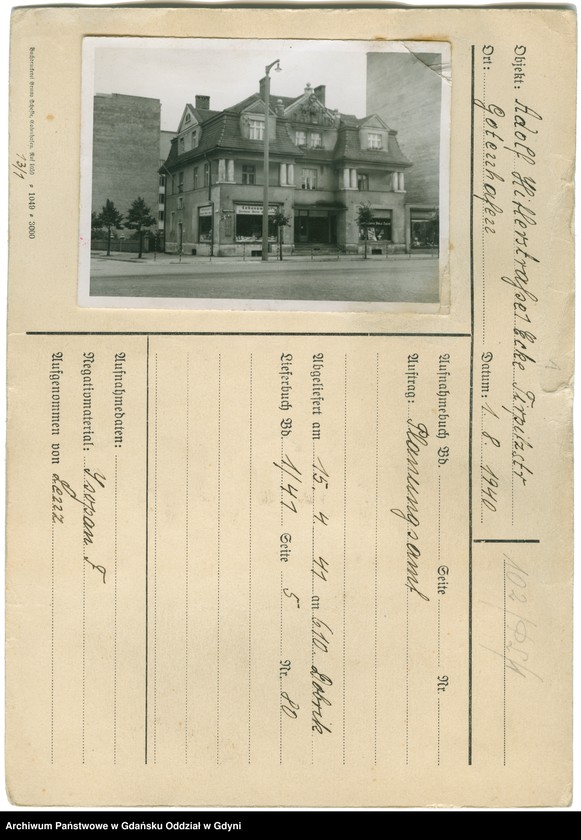 Obraz 1 z kolekcji "Gdynia - ulica Świętojańska w czasie okupacji"