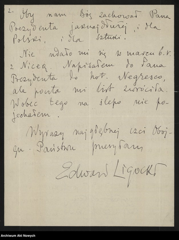 image.from.unit.number "Ligocki Edward (publicysta); Załączniki: wiersze: a) "Pieśń pomorska w Nowym Jorku" (wycinek prasowy); b) "Ignacy Jan Paderewski przed królewską trumną" (maszynopis); c) wycinek prasowy; L.5"