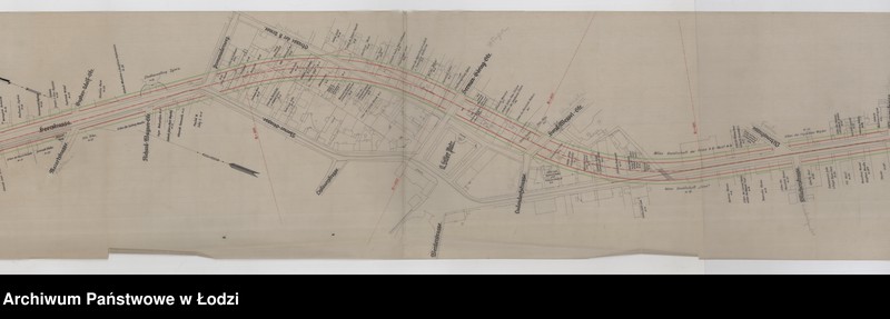 Obraz 2 z jednostki "Stadt Zgierz Regirungsbezirk Litzmannstadt Entwurf der Reichstrasse nr 129 Lageplan"