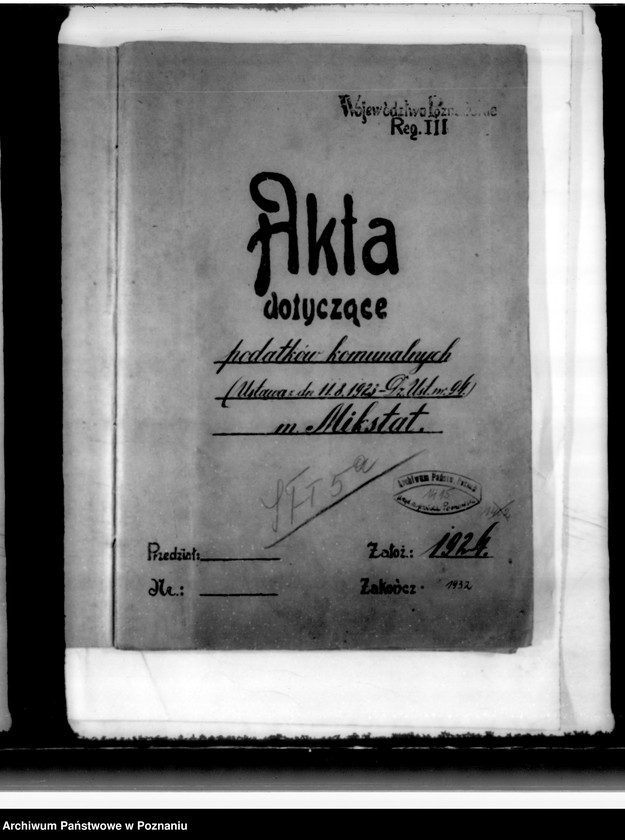 Obraz 4 z jednostki "Podatki Komunalne miasta Mikstatu"