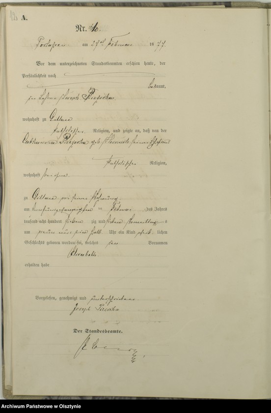 image.from.unit.number "Geburts-Haupt-Register Nr 1 - 43"